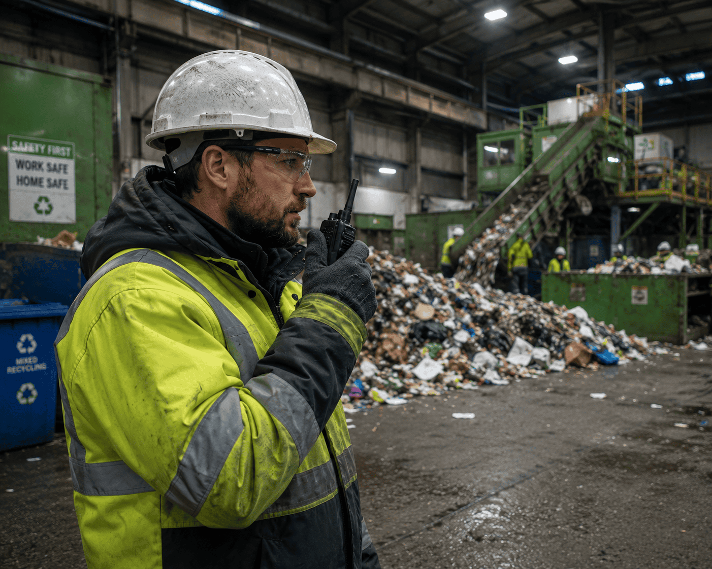 Industrial recycling plant Industrial recycling plant
