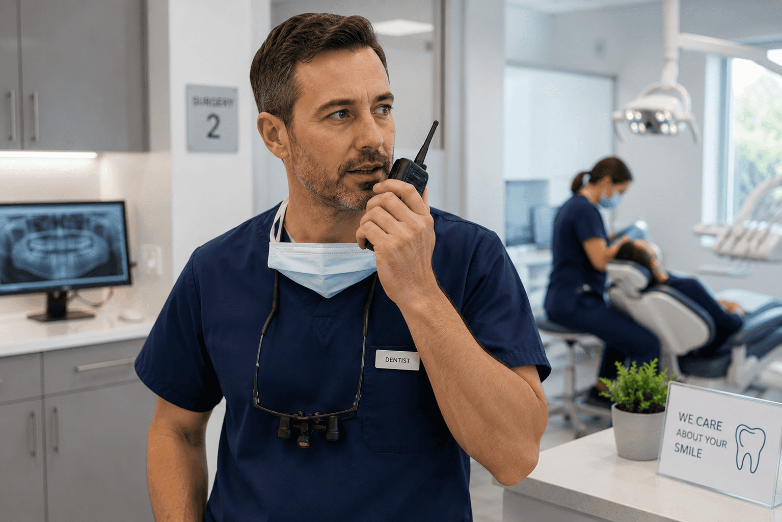 Modern dental clinic in action Modern dental clinic in action