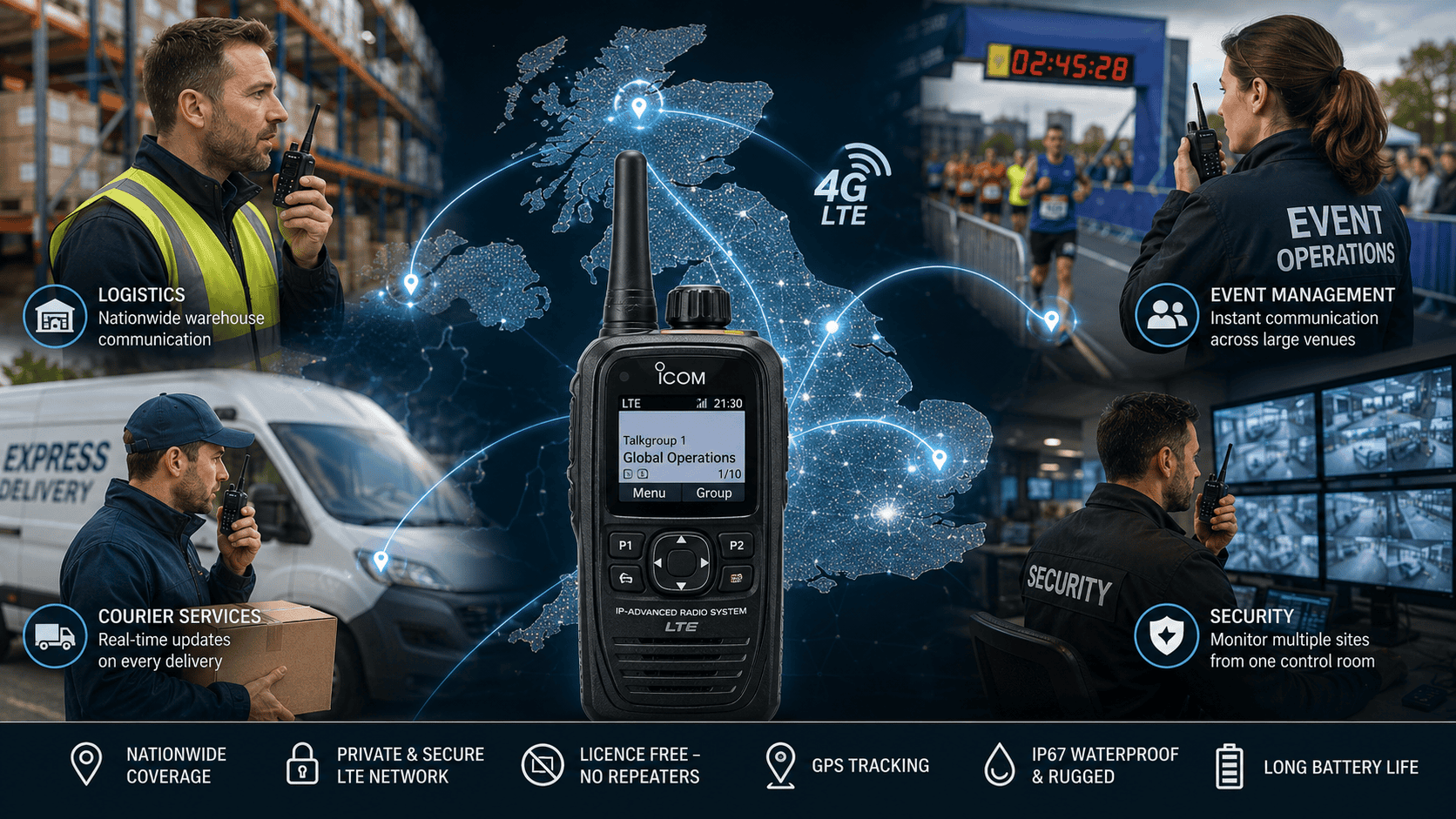 Nationwide communication with advanced radio technology Nationwide communication with advanced radio technology