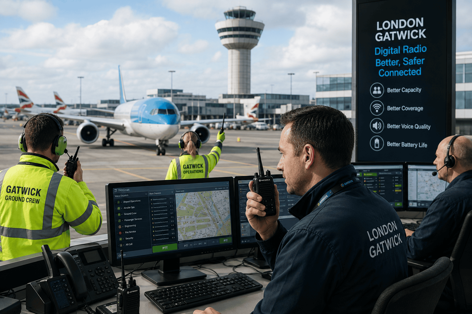Operations at London Gatwick Airport Gatwick Chose Digital Over Analogue Radio System