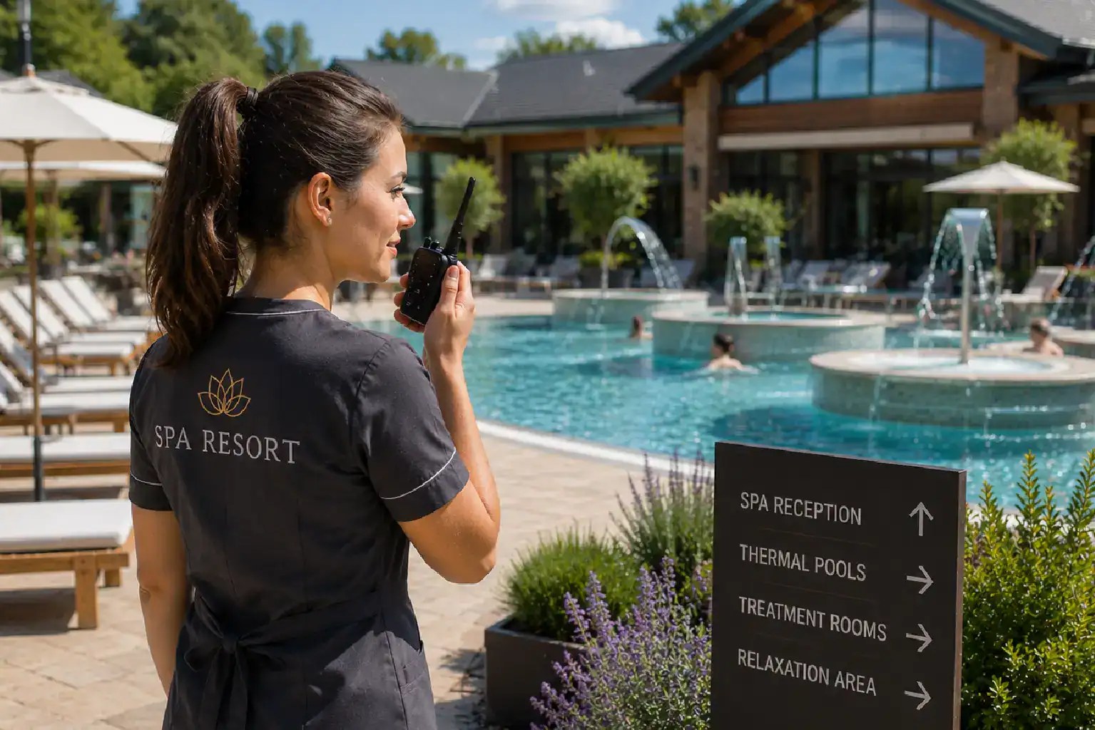 Relaxing at the luxury spa resort Relaxing at the luxury spa resort