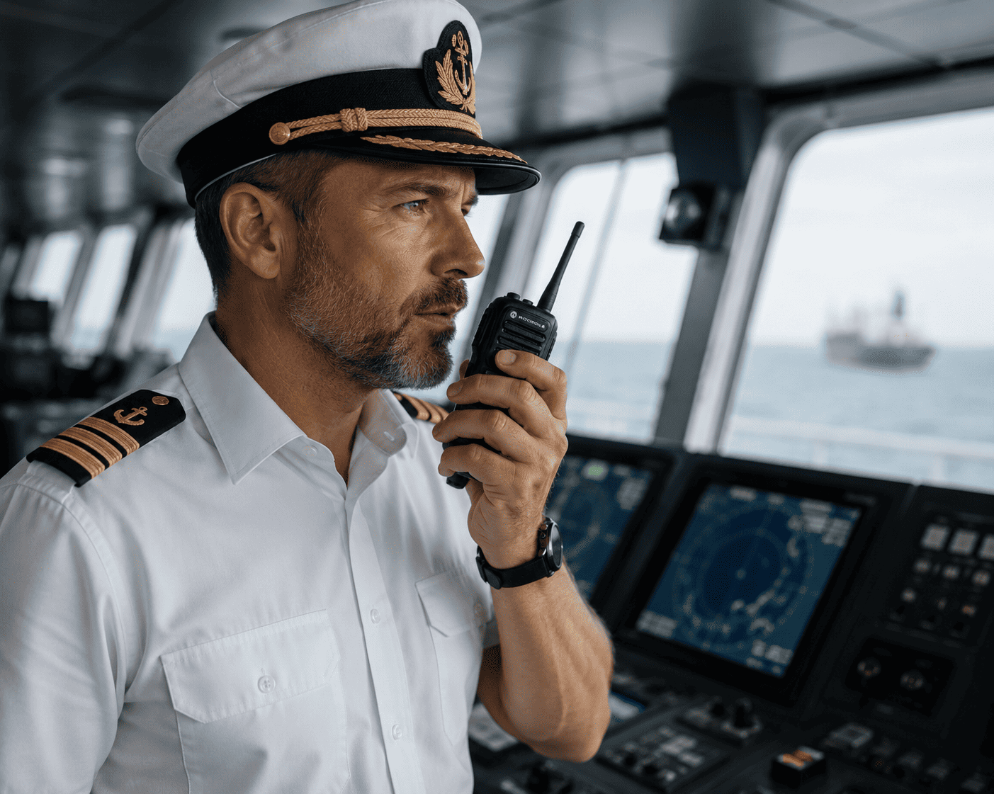 Ships Captain on a Radio Ships Captain on a Radio