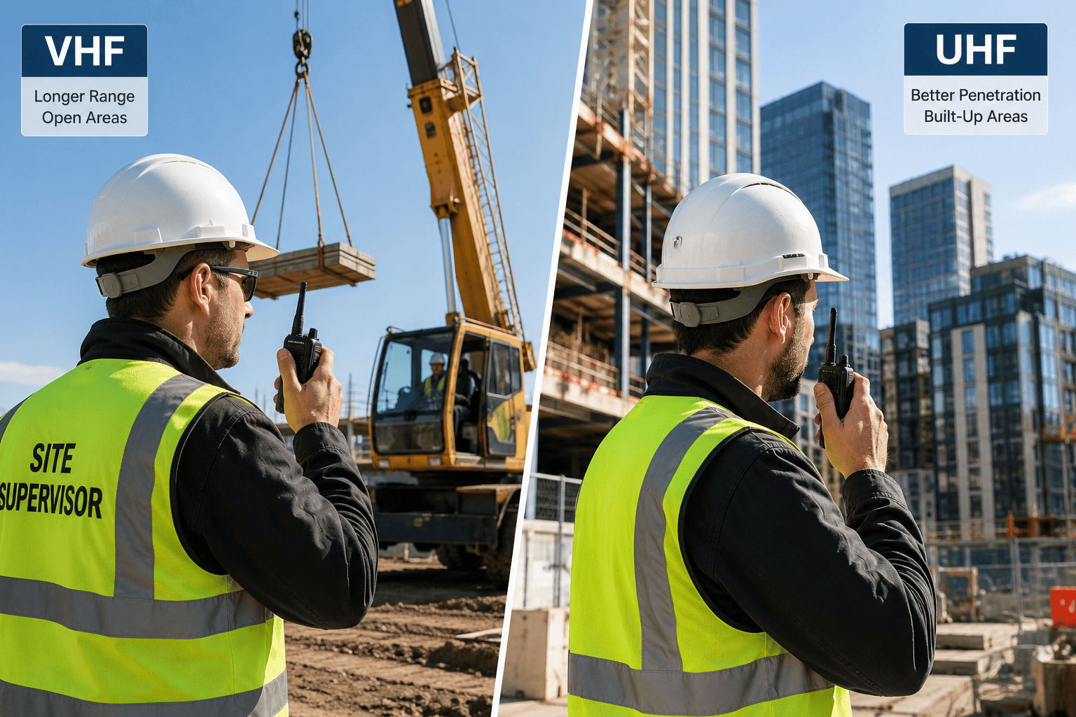 VHF vs UHF Construction Communication VHF vs UHF Construction Communication