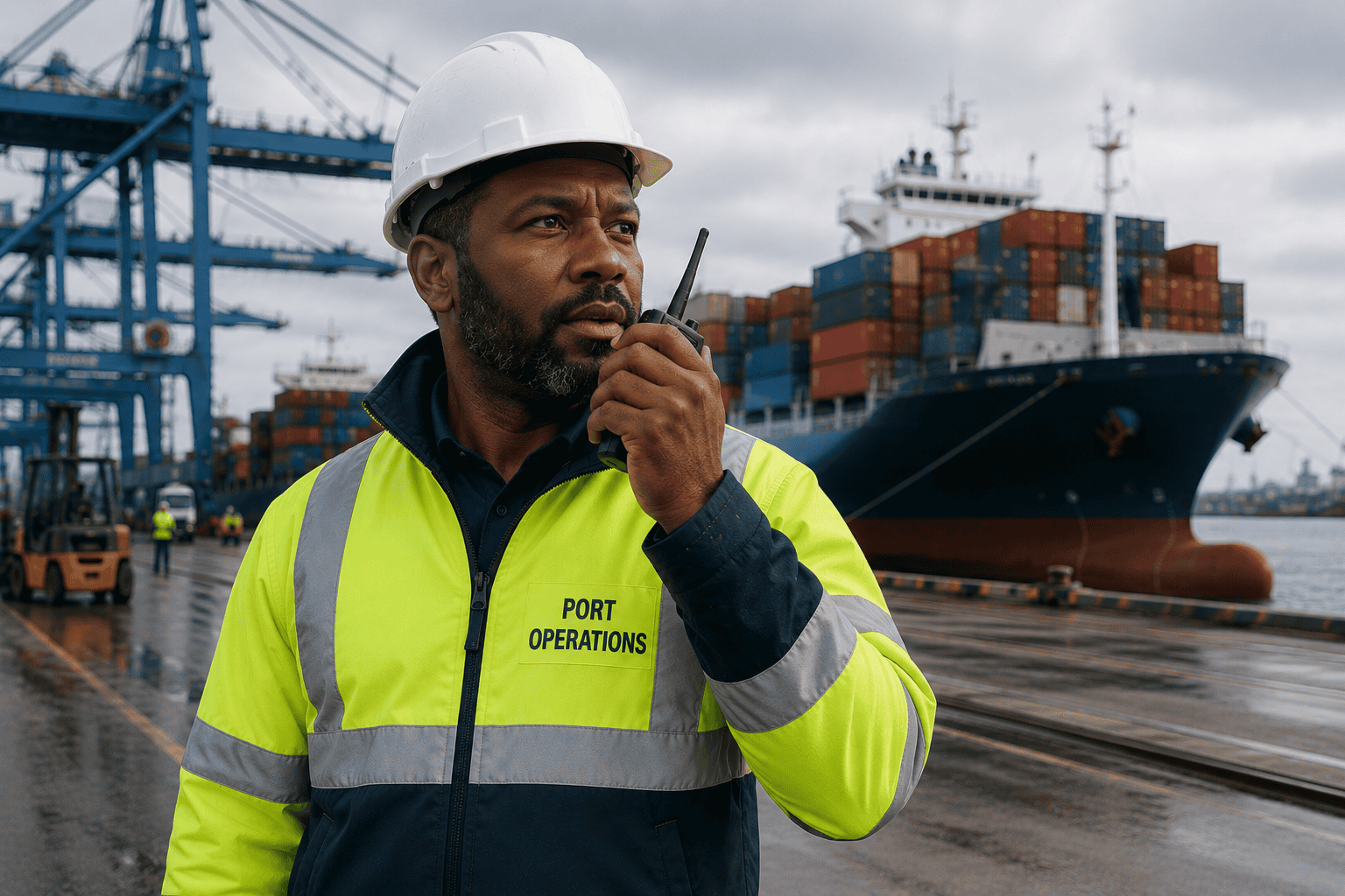 A port manager on a radio A port manager on a radio