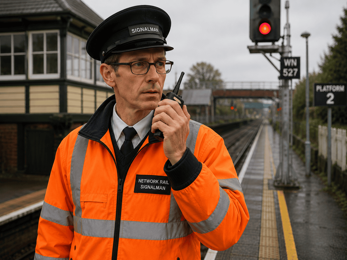 railway signal man railway signal man