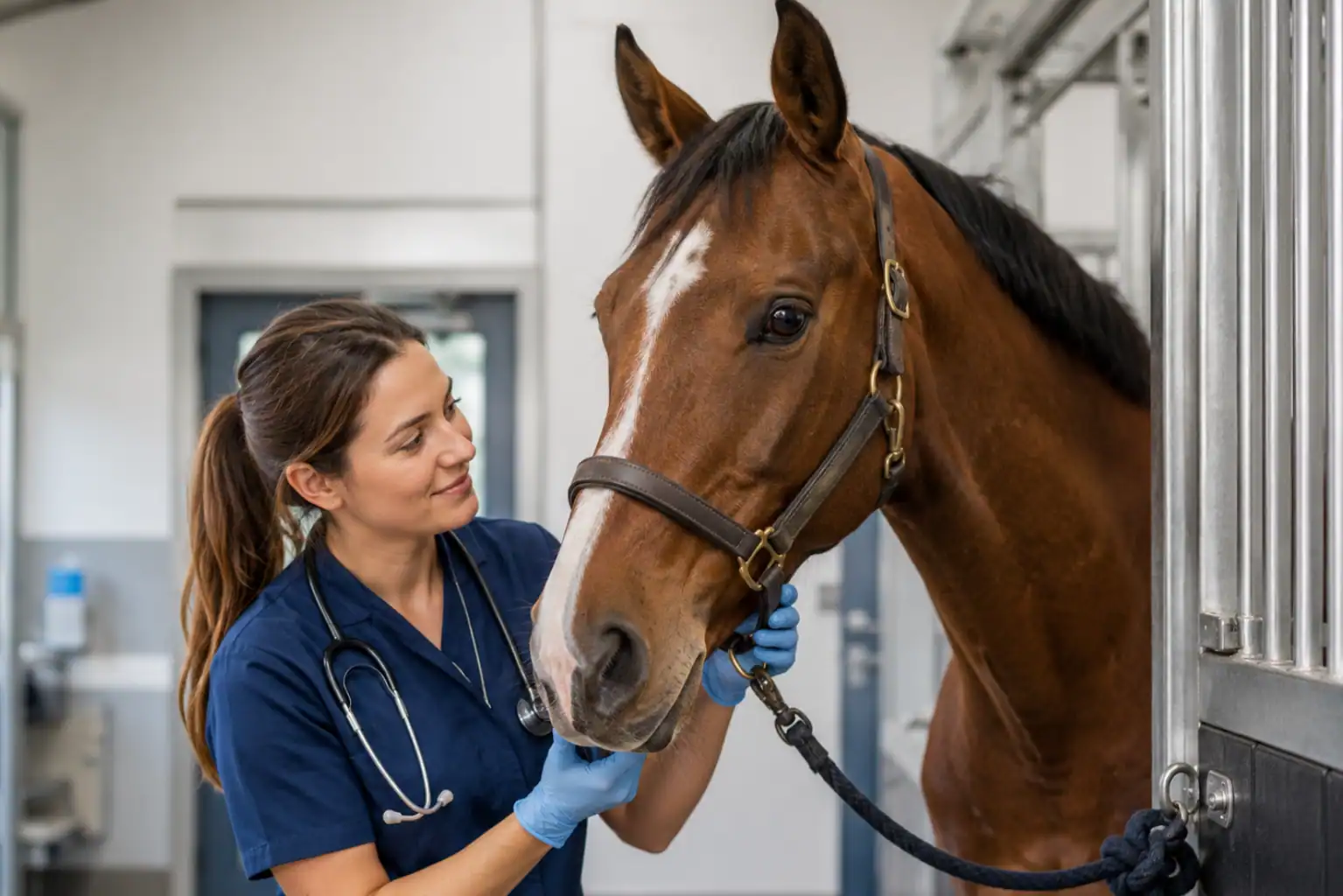 vet curing a horse vet curing a horse