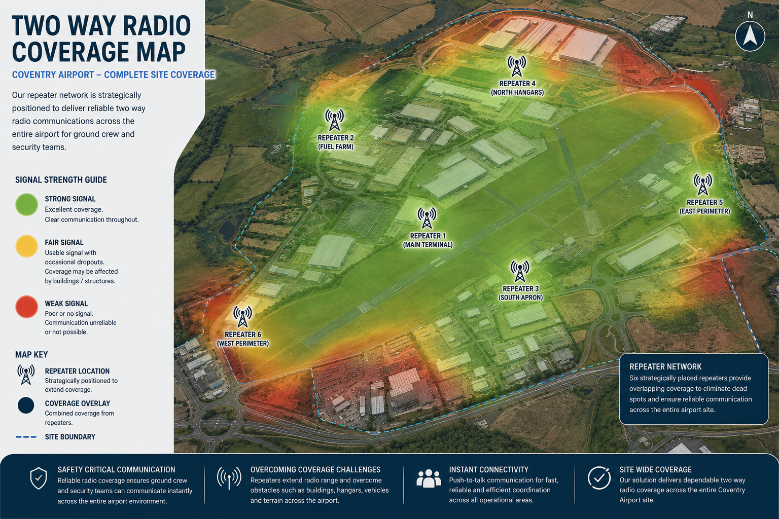 Airport Two-Way Radio Coverage Map Airport Two-Way Radio Coverage Map