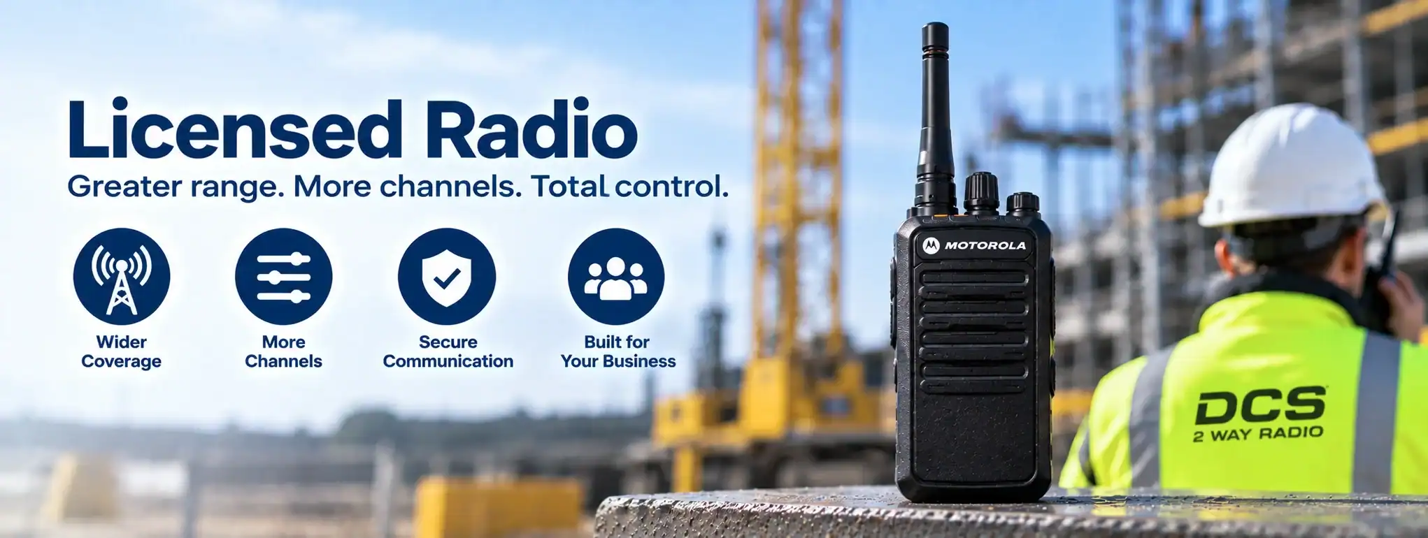 Licensed Radio for Business Communication DCS 2 Way Radio for professional business communication and greater coverage.