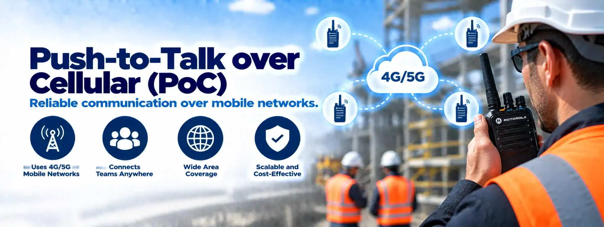 DCS 2 Way Radio for Push-to-Talk over Cellular Worker using DCS 2 Way Radio for Push-to-Talk over Cellular communication.