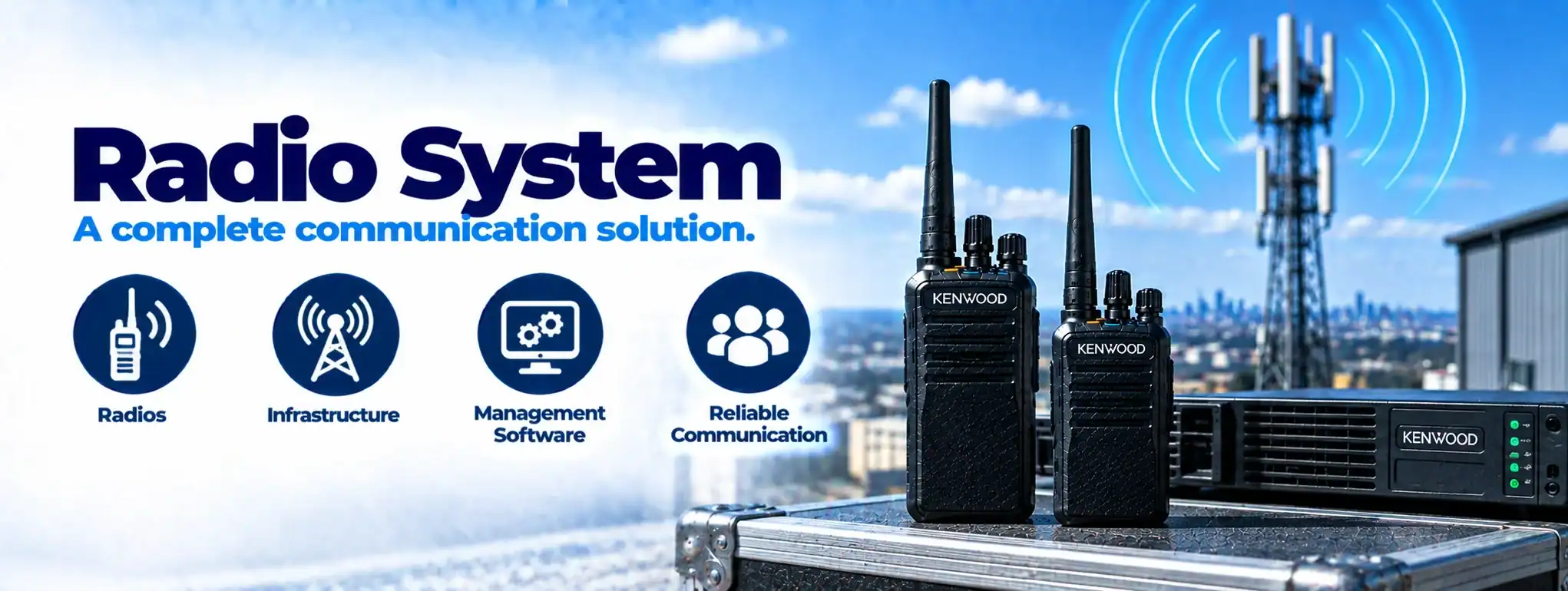 DCS 2 Way Radio System for Communication DCS 2 Way Radio system with Kenwood radios and infrastructure.