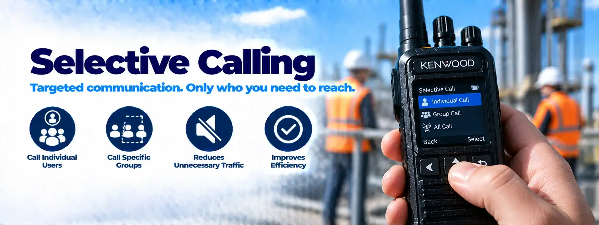 DCS 2 Way Radio for Selective Calling DCS 2 Way Radio with Selective Calling feature for targeted communication.